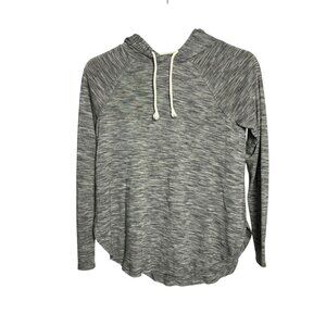 Mossimo Supply Co Womens Gray Hoodie Oversized High Low Side Slits Drawstring S